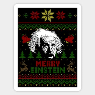 Albert Einstein Merry Einstein Sticker